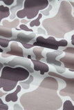 Camo Duck Print Drawstring Mini Skort Skirt Short