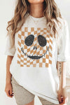 Spooky Face, Checkered Graphic T Shirt