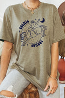 Cosmic Cowboy Space Horse Moon Graphic Tee