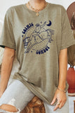 Cosmic Cowboy Space Horse Moon Graphic Tee