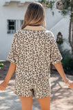 Cheetah Leopard Printed 2pc Short Set