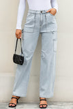 Jazlyn Cargo Light Wash Denim Jeans