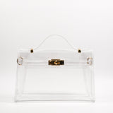The Mini Andrea Clear Top Handle Bag