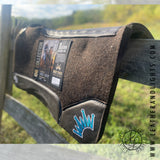 Best Ever OG 30x30 1 Inch Brown Felt Pad - Blue Crown