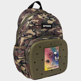 Crocs Camo Back to School Backpack with EVA Front Pocket – Customizable Jibbitz™ Backpack (Camouflage)