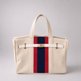 The Weekender Distressed Canvas Buckle Tote