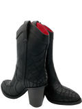 Dark Haunt Spider Web Cowboy Boot