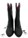 Dark Haunt Spider Web Cowboy Boot