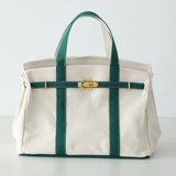 The Weekender Distressed Canvas Buckle Tote