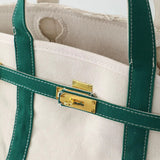 The Weekender Distressed Canvas Buckle Tote