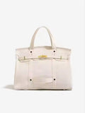 The Weekender Distressed Canvas Buckle Tote