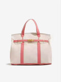 The Weekender Distressed Canvas Buckle Tote