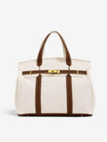 The Weekender Distressed Canvas Buckle Tote
