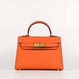 Mini Kelli Buckle Leather Bag
