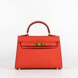Mini Kelli Buckle Leather Bag