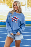 Tru Sequin Star Americana Sweatshirt