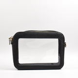Michelle Clear Crossbody Handbag - Black