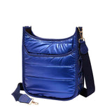 Women's Solid Quilted Shiny Puffer Crossbody Bag
