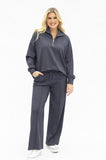 Butter Soft Quarter-Zip Top ONLY, Slate Blue