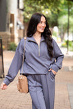 Butter Soft Quarter-Zip Top ONLY, Slate Blue