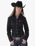 Cinch Women's Black Button Up