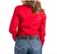 Cinch Women's Red Button Up