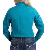 Cinch Women's Teal Button Up