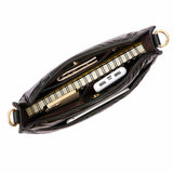 Women's Solid Quilted Shiny Puffer Crossbody Bag