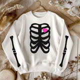 Skeleton Halloween Sweatshirt for Women – Spooky & Cozy Crewneck