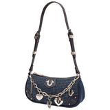 True Religion Sparkle Denim Shoulder Bag