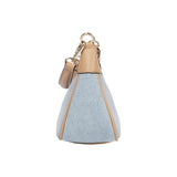 True Religion Blair Denim & PU Shoulder Bag – Logo Denim