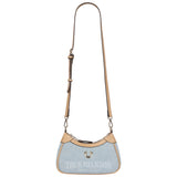 True Religion Blair Denim & PU Shoulder Bag – Logo Denim