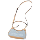 True Religion Blair Denim & PU Shoulder Bag – Logo Denim