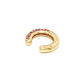 Colorful CZ Round Ear Cuff, Sku#B355
