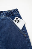 Aleah Hem Wide Leg Denim Jeans, Pants