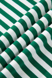 Plus Size Stripe Boxy Tee & Drawstring Short Set
