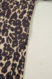Leopard & Pink Detail Oversized T Shirt Dress