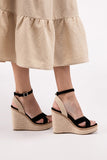 Wedge Heel Ankle Strap Shoe