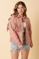 Mittoshop Fringe Detail Cotton Twill Western Jacket