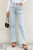 Jazlyn Cargo Light Wash Denim Jeans