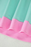 Mint & Pink Shoulder T Shirt Set