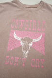 Western Cowgirls Don't Cry Graphic Tank Top
