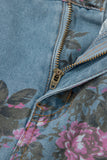 Esme Floral Print Bootcut Jeans