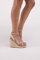 Wedge Heel Ankle Strap Shoe