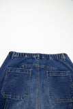 Aleah Hem Wide Leg Denim Jeans, Pants