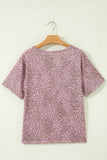 Leopard Retro Star Studded Short Sleeve Tee