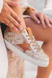 Armani Sequined Lace Up Sneakers