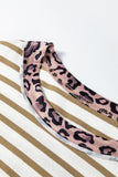 Leopard Striped Loose T Shirt