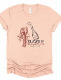 Claws & Champagne Lobster Club Bella Canvas Graphic Tee