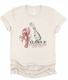 Claws & Champagne Lobster Club Bella Canvas Graphic Tee